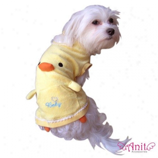 Anit Accessories Squeaker Beak Duck Tank Top Dog Costume