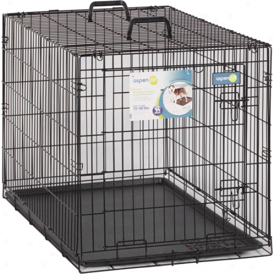 Aspen Pet Wire Home Training Dog Kennel, 38"w X 25"d X 28"h