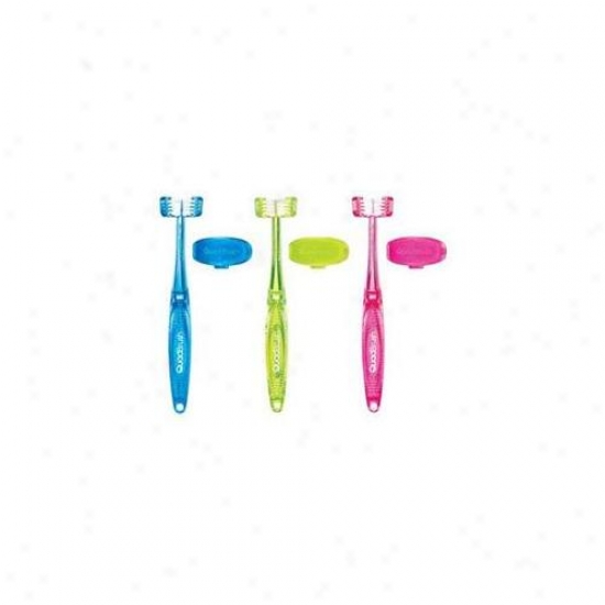 Bamboo Pet Cam820065 Quadbruxh Cat Toothbrush With Holder