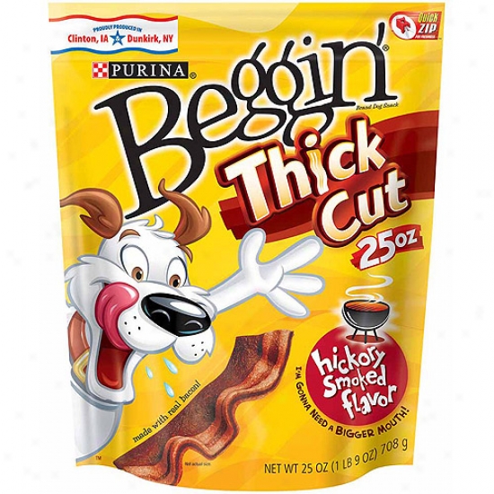 Beggin' Thick Cut Hickory Smoked Flafor Dog Snack, 25 Oz