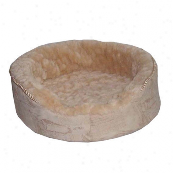 Best Pet Supplies Plush Dog Bed In Light Brown