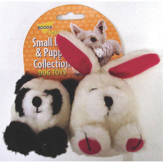BoodaP et Products Squatter Panda/rabbit Dog Toy (2 Pack)