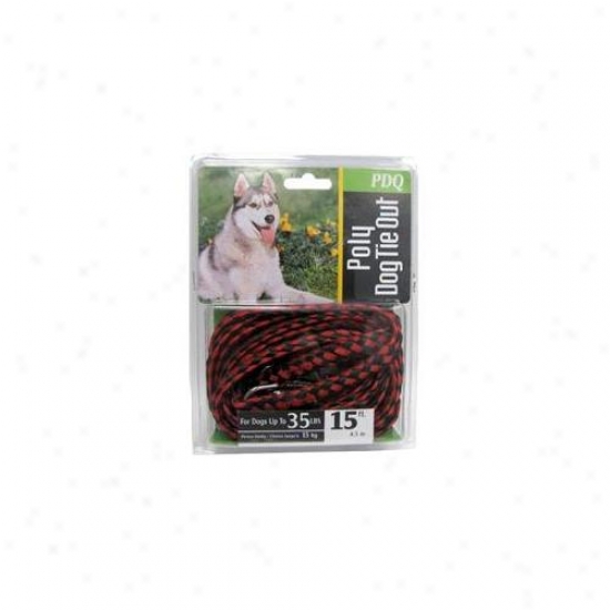 Boss Pet Products Q2415 000 99 15 Ft.  Medium Dog Pdq Rope Tie Out
