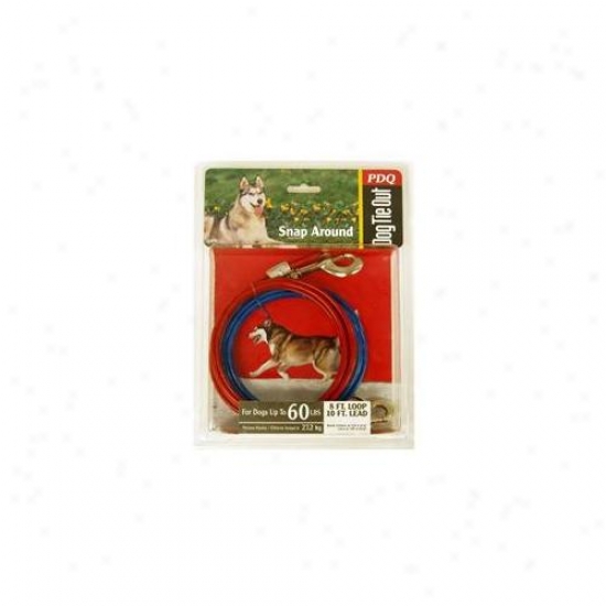 Boss Pet Products Q2515 000 99 10 Ft.  Large Dog Snap Around Pdq Tie Out