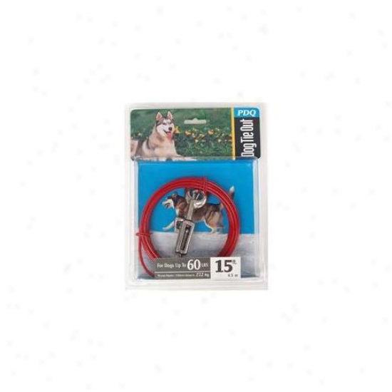 Boss Pet Products Q3515 Spg 99 15 Ft.  Large Dog Cabel Tie Out