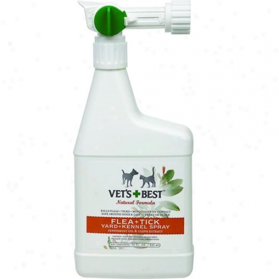 Bramton 3165810349 Vets Best Natural Flea And Tick Yarc And Kennel Spray