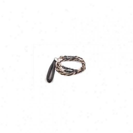 Bungee Pupee Bt202d Double Medium Up To 45 Lbs - Gold And Black 4 Ft.  Leash