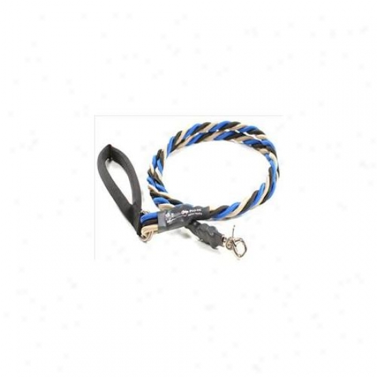 Bunges Pupee Tt301 Large Up To 65 Lbs - Blue And Black And Gold 6 Ft .  Leash