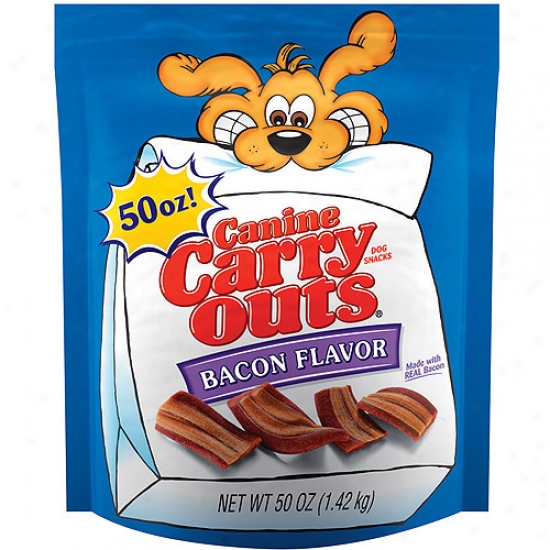 Canine Carry-outs Bacon Flavor Dog Snacks, 50 Oz