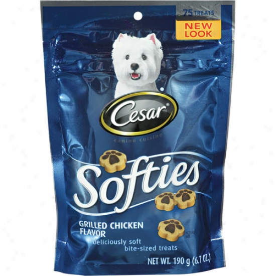 Cesar Canine Cuisine Softies Dog Treats, Grilled Chicken Flavor, 75 Count