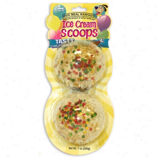 Chewy's Ice Cream Scoops Dog Treat (2 Pcak)