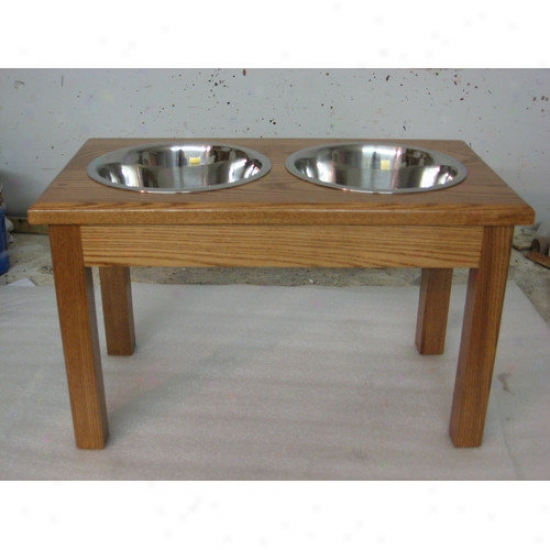 Classic Pet Beds 2 Bowl Traditional Style Pet Diner