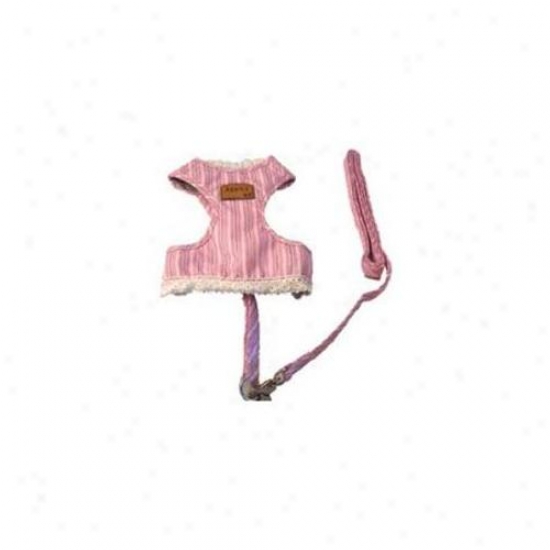 Creative Motion Industries1 2689 Stripe Dog Cloth With A Leash-pink