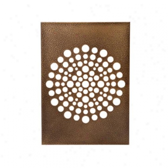 Denhaus Gr03-brs Townhaus Designer Steel Grate Large Antique Brass