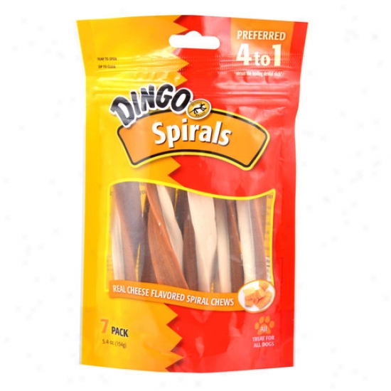 Dingo Cheesy Spirals, 7pk