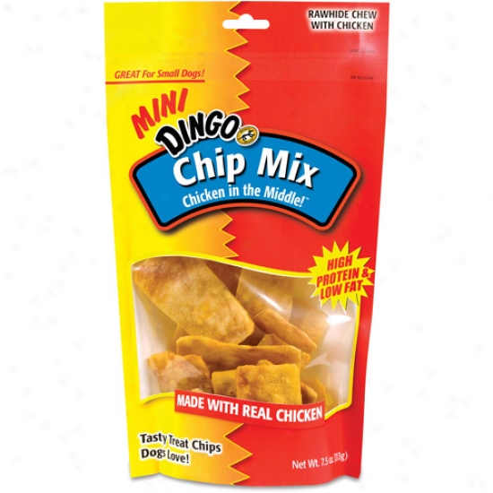 Dingo Chip Mix Mini Rawhide Chews With Chicken, 7.5 Oz