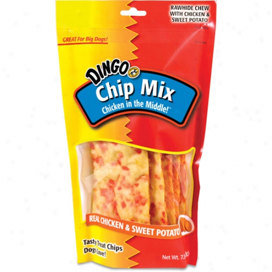 Dingo Chip Mix Rawhide Chews With Chicken & Sweet Potato, 7.5 Oz