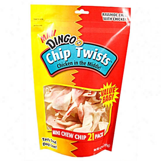 Dingo Chip Twists Minis, 21 Pack