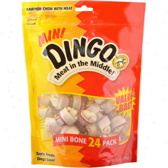 Dino Mini Rawhide Chews With Meat On account of Dogs, 24 Calculate