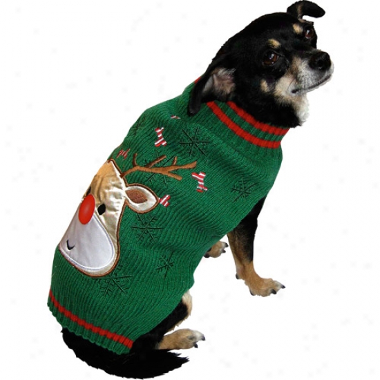 Dog Holiday Ugly Sweater, Reindeer