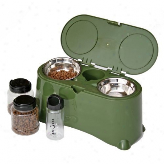 Dog-to-go Elevated Travel Feeding Station