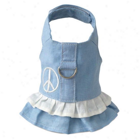 Doggpes Dog Boutique Tackling In Blue With Flowers