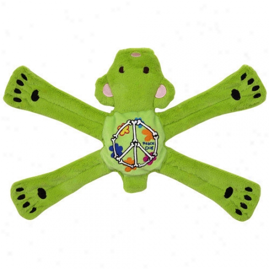 Doggles Hippie Pentas Dog Toy In Green