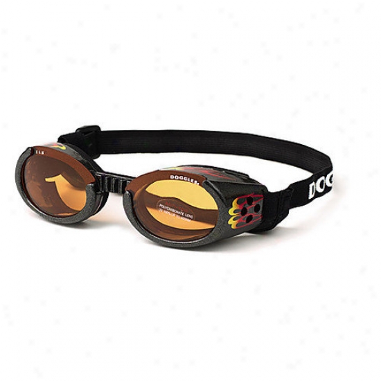 Doggles Ils Lense Dog Goggles In Racing Flames