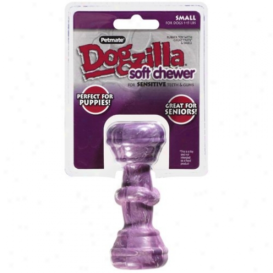 Dogzilla Soft Chewer Bone For Sensitive Teeth & Gums Small Dog Toy, 1ct