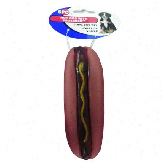 Ethical Dog 3084 Vinyl Hot Dog Toy With Squeaker