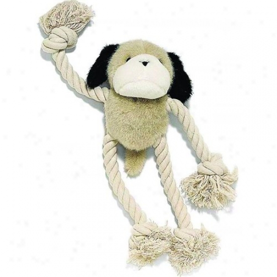 Ethical Dog 4191 Moppets Plush And Rope Dog Toy