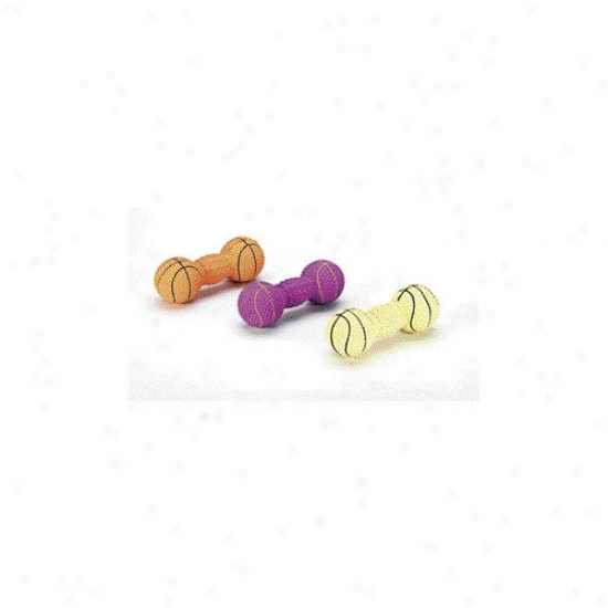 Ethical Pet Fiber Basketball Dumbbell Dog Toy