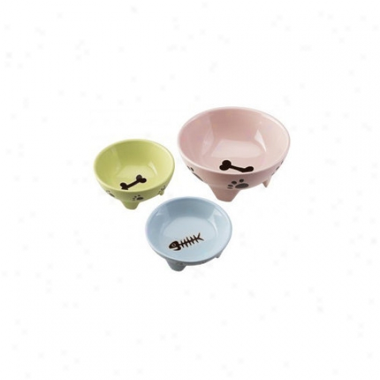 Ethical Pet Footed Dog Dish In Pedantic
