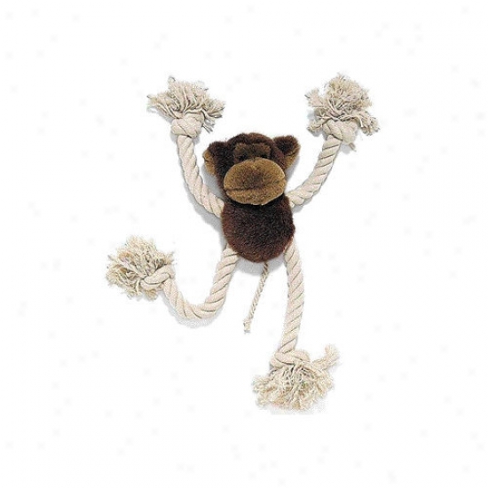 Ethical Pet Moppets Plish And Rope Monkey Dog Toy