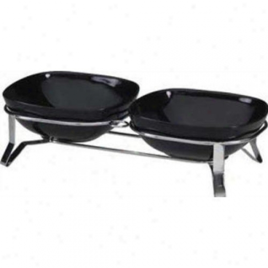 Ethical Stonwware 6866 Metro Ceramic Double Diner