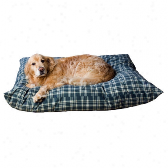 Everest Pet Indoor/outdoor Shebang Dog Bed In Green Plaid