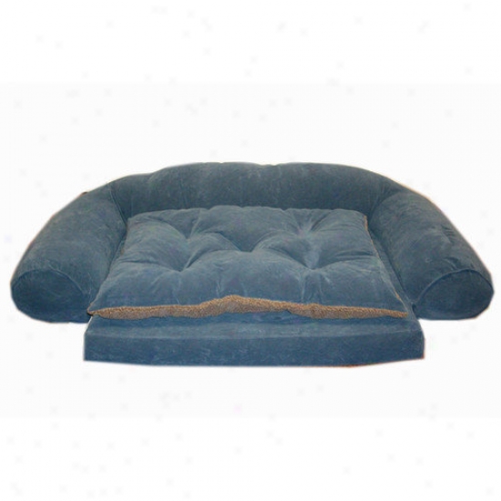Everest Pet Ortho Sleeper Comfort Couch  Dog Bed In Blue