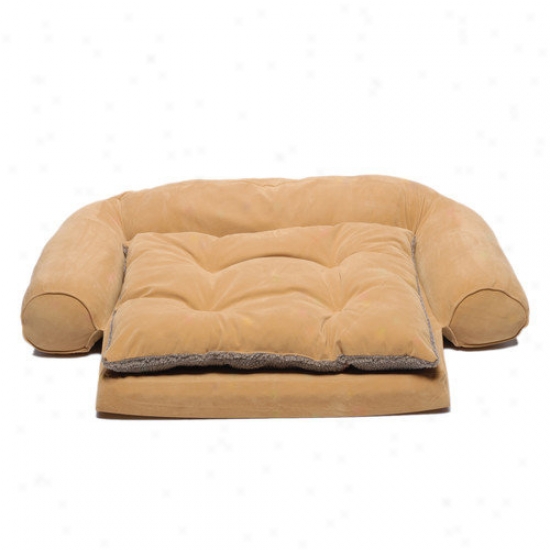 Everest Pet Ortho Sleeper Comfort Couch  Dog Couch In Caramel