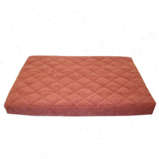 Everest Pet Qilted Orthopedic Dog Bed With Protector  Pad In Earth Red