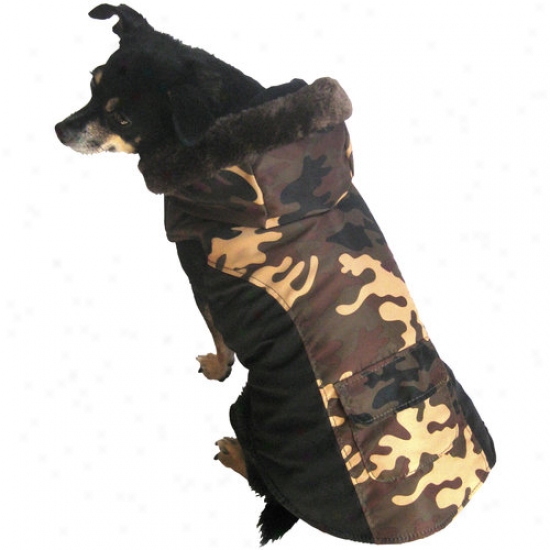 Fall/winter Dog Coat, Green Camo, (multiple Sizes Available)