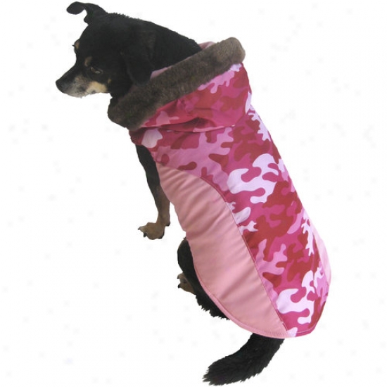 Fall/winter Dog Coat, Pink Camo, (multiple Sizes Available)