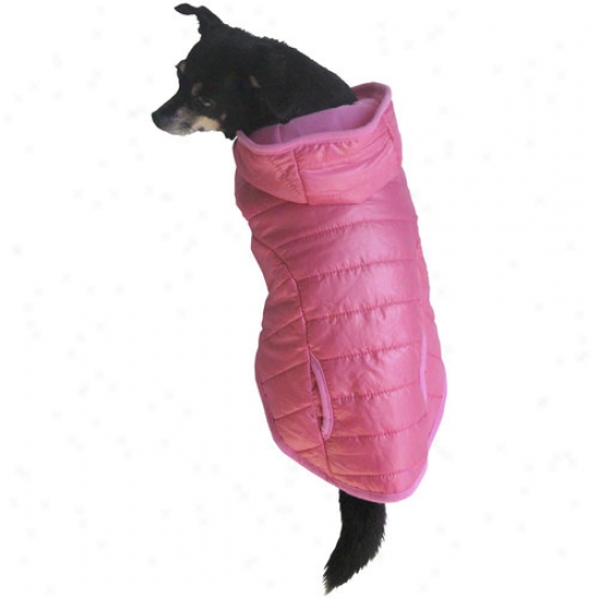 Fall/winter Padded Dog Coat, Pink, (multiple Sizes Available)