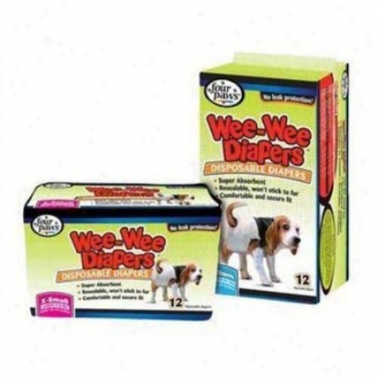 Four Paws 100512252/18814 Wee Wee Diapers