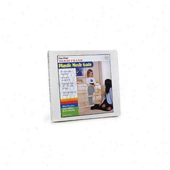 Four Paws Proudcts Plastic Mesh Safety Gate 26-42 Inch - 57130