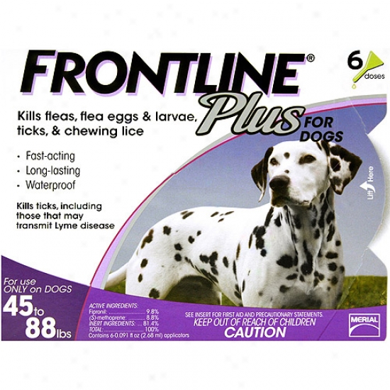 Frontline Plus Flea & Tick Control For Dogs 45-88lbs, 6 Month Serve instead of