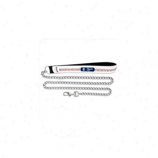 Gamewear Cll-mlb-det-l Detroit Tigers Large Baseball Leather With 3. 5mm Chain Leash