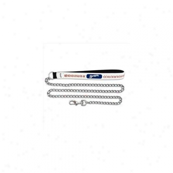 Gamewear Cll-mlb-mib-m Milwaukee Brewers Medium Baseball Leather With 2. 5mm Chain Leash