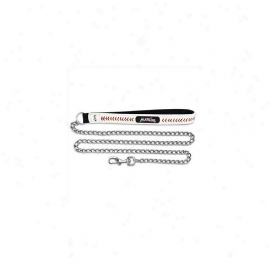 Gamewear Cll-mlb-mim-m Miami Marlins MediumB aseball Leather With 2. 5mm Chain Leash