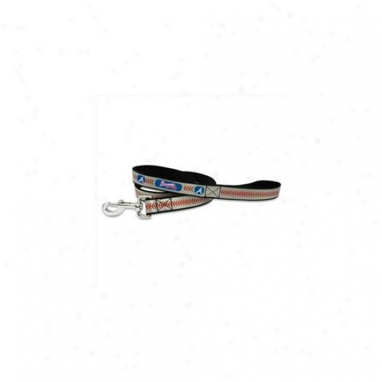 Gamewear Rnl-mlb-atb-l Atlanta Braves Large Baseball Leash In Reflective