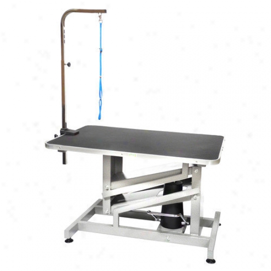 Go Favorite Club Z-lift Hydraulic Professional Dog Grooming Table By the side of Arm
